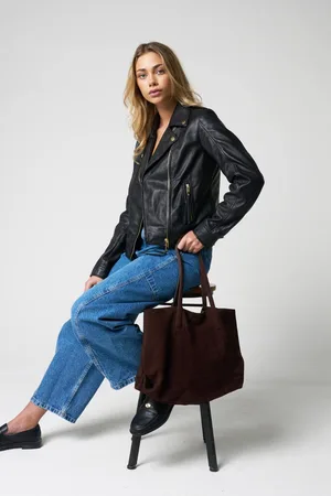 Barneys Originals Womens Real Cow Leather Tote Bag - One Size