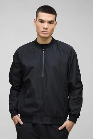 Boohoo Regular Fit Lightweight Nylon Raglan Bomber Jacket - - XL
