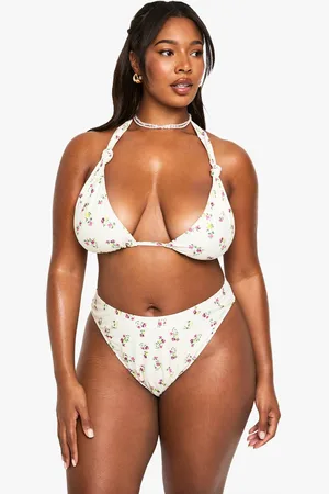Boohoo Womens PLUS PRINTED BIKINI SET - - 20