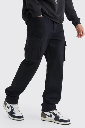 Boohoo Tall Relaxed Rigid Cargo Jeans - - 40
