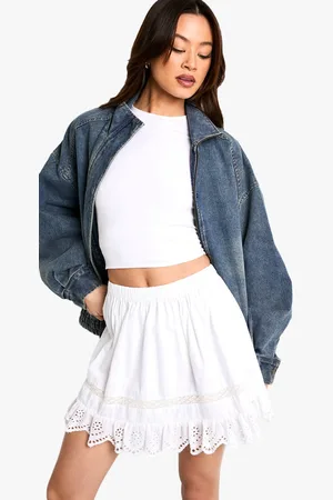 Boohoo Womens Tall Frill Rara Mini Skirt - - 18