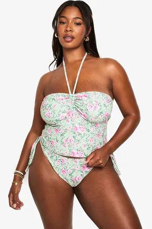 Boohoo Womens PLUS FLORAL PRINTED TANIKI SET - - 24
