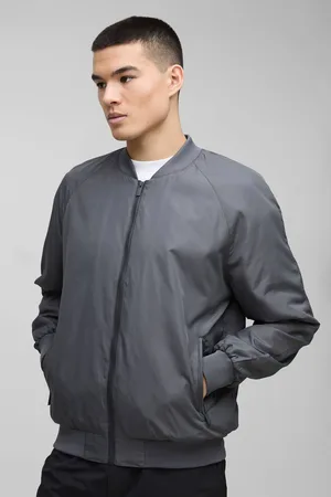 Boohoo Regular Fit Lightweight Nylon Raglan Bomber Jacket - - M