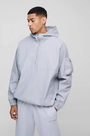 Boohoo Oversized Hooded Cagoule mac - - M
