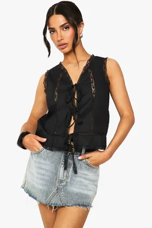 Boohoo Womens Petite Lace Trim Cami - - 16
