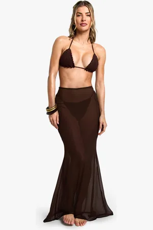 Boohoo Womens Beachwear Essentials Maxi Skirt - - M