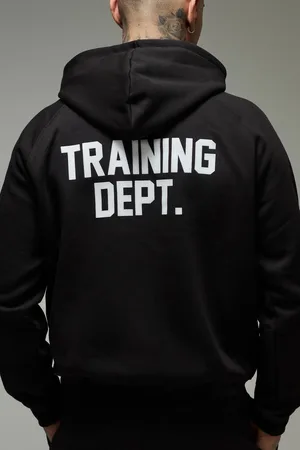 Boohoo Tall Man Active Training Dept Oversized Boxy Hoodie - - XXL