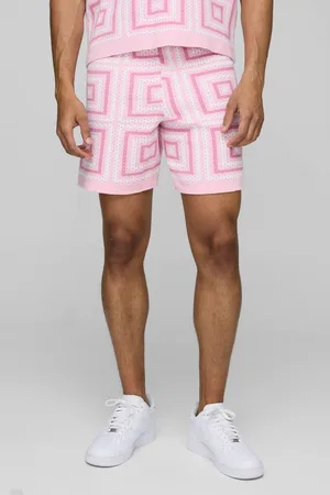 Boohoo Relaxed Crochet Knit Short - - XS