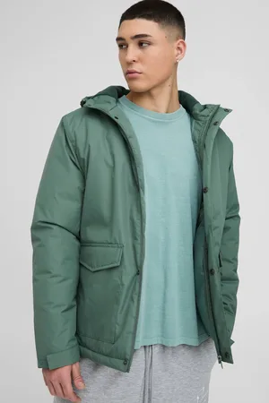 Boohoo Regular Fit Hooded Parka Jacket - - M