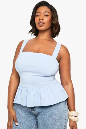 Boohoo Womens Plus bengaline peplum top - - 20
