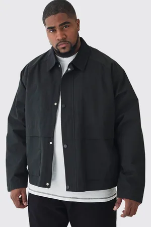 Boohoo Plus Boxy Cord Collar Worker Jacket In - 5XL