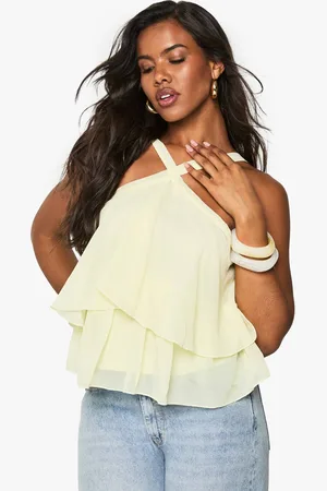Boohoo Womens Double Layer Woven Cami Top - - 14