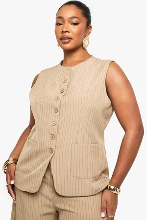 Boohoo Womens PLUS TAILORED BUTTON DOWN WAISTCOAT - - 16