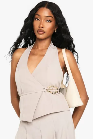 Boohoo Womens Hardware Detail Tailored Waistcoat - - 8