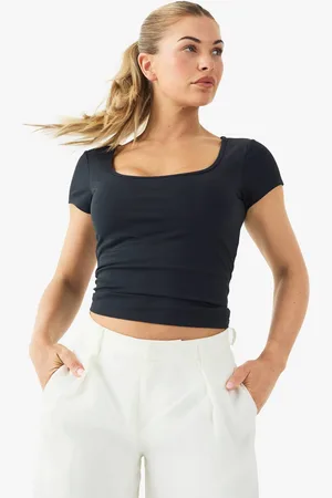 Boohoo Womens Buttery Soft Built in Padded Sweetheart Neck Cap Sleeve Top - - 14