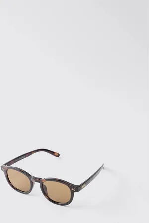 Boohoo MAN Tortoiseshell Retro Sunglasses - - One Size