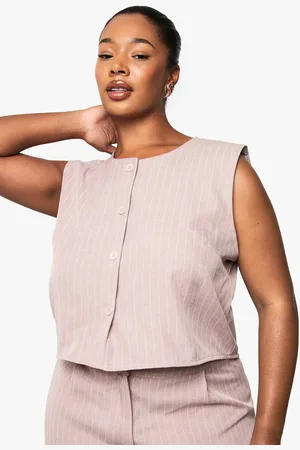 Boohoo Womens PLUS BUTTON DOWN LONGLINE WAISTCOAT - - 20