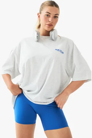 Boohoo Womens DSGN Studio Sport Run Club Oversized T-Shirt - - XL