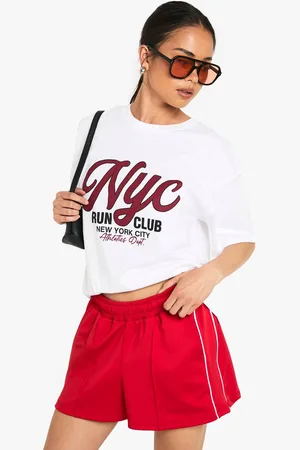 Boohoo Womens Tricot Side Stripe Shorts - - M