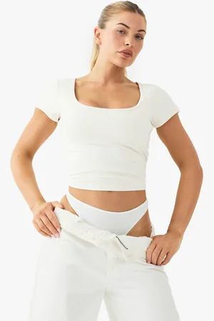 Boohoo Womens Buttery Soft Built in Padded Sweetheart Neck Cap Sleeve Top - - 16