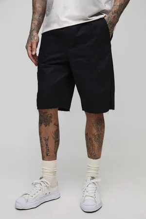 Boohoo Tall Relaxed Fit Elasticated Waist Applique Shorts - - M