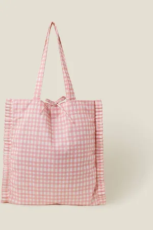 Accessorize Womens Gingham Shopper Bag - - One Size