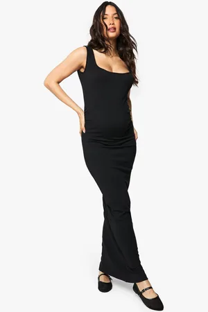 Boohoo Womens maternity rib scoop neck maxi dress - - 16