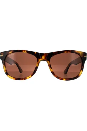 Serengeti Square Shiny Tortoise Havana Mineral Polarized 555nm Green Foyt Large - - One Size