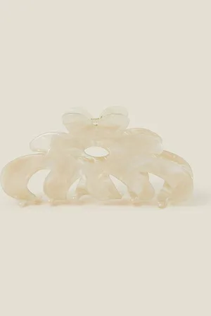 Accessorize Womens Flower Marbled Claw Clip - - One Size