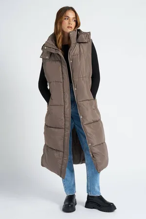Urban Bliss Womens Longline Puffer Gilet - - 12