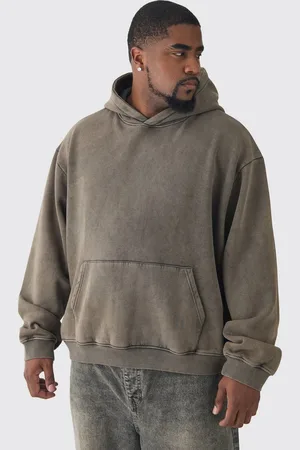 Boohoo Plus Oversized Boxy Acid Wash Hoodie - - 5XL