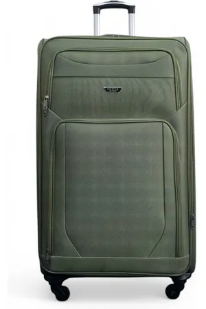 Infinity Soft Shell Lightweight Nylon Extra Large 4 Wheels Travel Suitcase - - Large