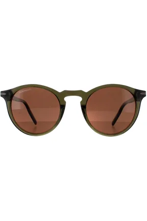 Serengeti Round Shiny Dark Crystal Mineral Drivers Polarized Raffaele - One Size