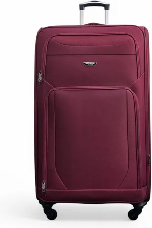 Infinity Soft Shell Lightweight Nylon Extra Large 4 Wheels Travel Suitcase - - Large