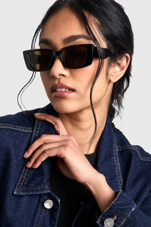 Boohoo Womens Brown Lense Square Sunglasses - - One Size