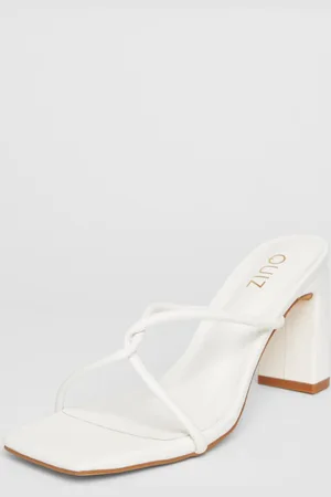 Quiz Womens Twist Front Strappy Block Heels - 5