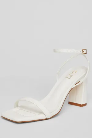 Quiz Womens Barely There Block Heels - 5