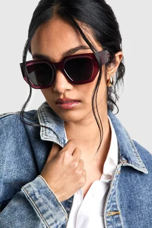 Boohoo Womens Chunky Square Frame Sunglasses - - One Size