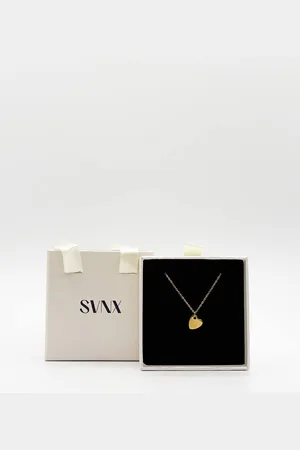 SVNX Womens Mini Heart Pendant Necklace in Gold - - One Size