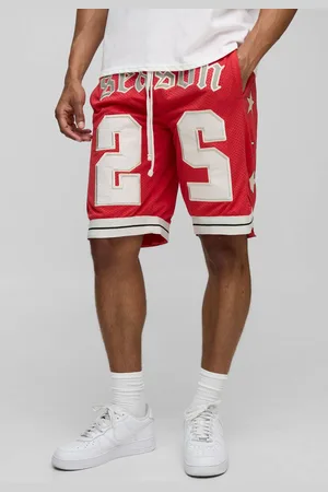 Boohoo Varsity Applique Mesh Basketball Shorts - - XS