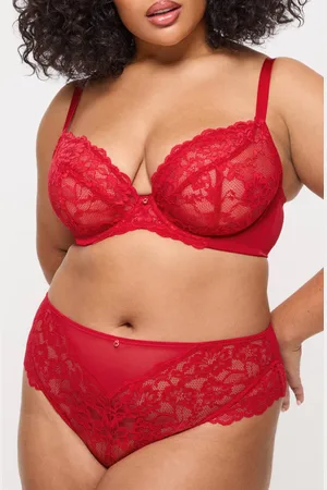 Ann Summers Womens Sexy Lace Fuller Bust Non Padded Plunge Bra - - 36G