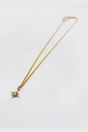 SVNX Womens Mini Star Pendant Necklace in Gold - - One Size