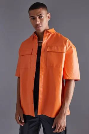 Boohoo PU Oversized Shirt - - L