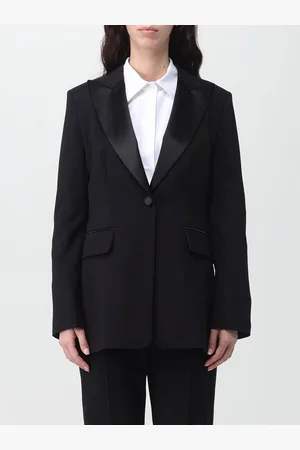 Max Mara Tailored SatinTrim Blazer Women - Suits - 12