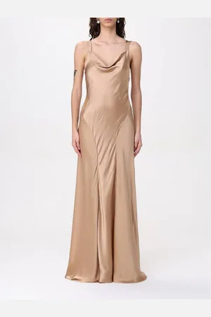 Alberta Ferretti Silk Cowl Neck Maxi Dress Women - Dresses - 46