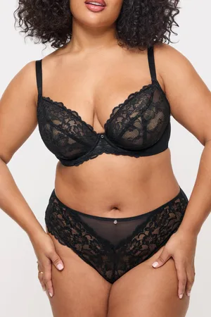 Ann Summers Womens Sexy Lace Fuller Bust Non Padded Plunge Bra - - 34E
