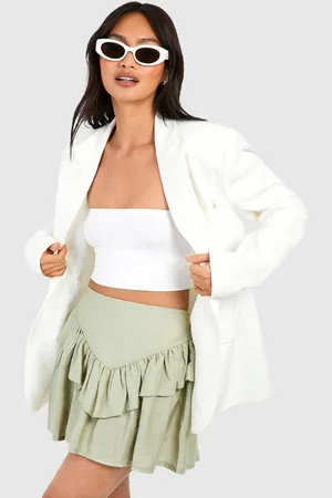 Boohoo Womens Ruffle Mini Skirt - - 14