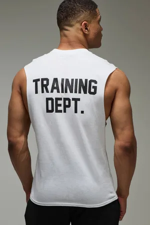 Boohoo Training Dept Oversized Dropped Armhole vest - - XS