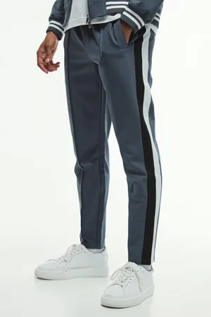 Boohoo Regular Fit Tailored Varsity Trouser - - S