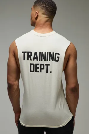 Boohoo Training Dept Oversized Dropped Armhole vest - - M